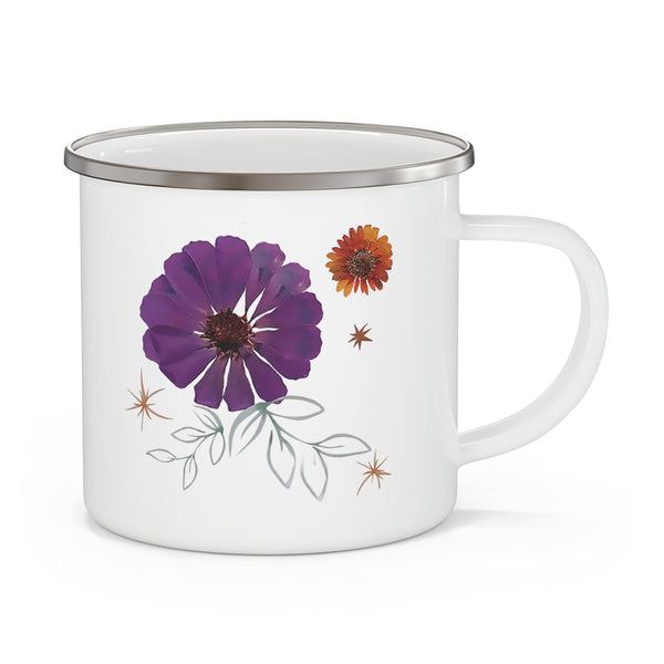 Floral Enamel Camping Mug