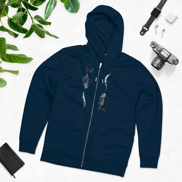Blue fish. Men's Cultivator Zip Hoodie
