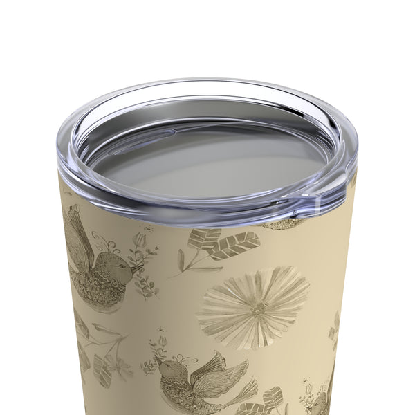 Sepia birds. Tumbler 20oz