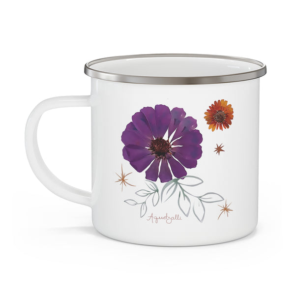 Floral Enamel Camping Mug