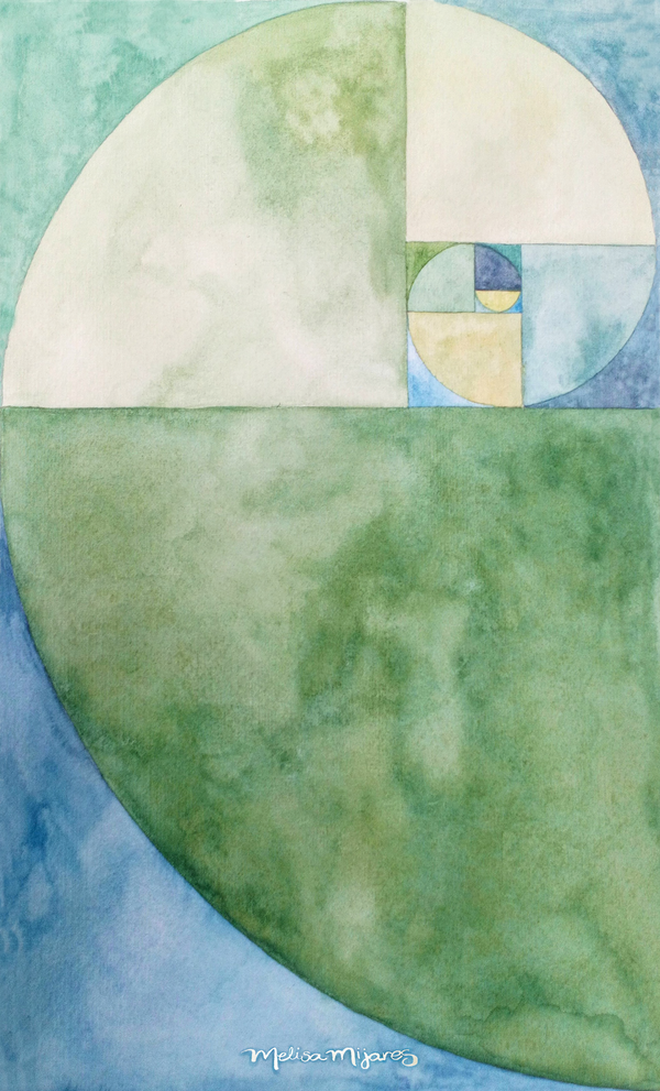 Golden Section. Original Print.