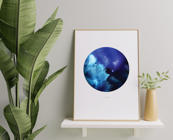 Water textures. Original Print.