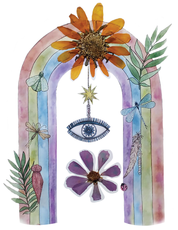 Rainbow. Original Print.