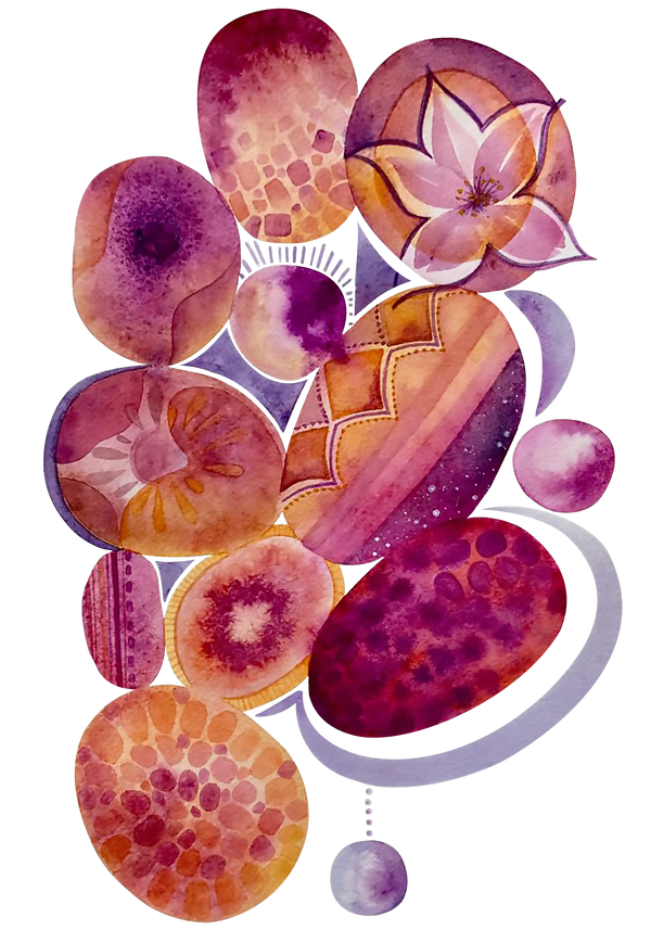 Shapes. Original Watercolor.